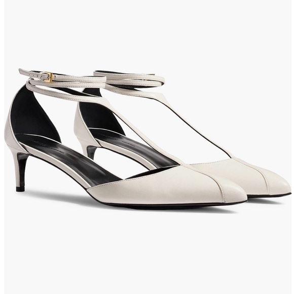 Khaite Mia Kitten Heel Pumps,39.5, White - Picture 7 of 11